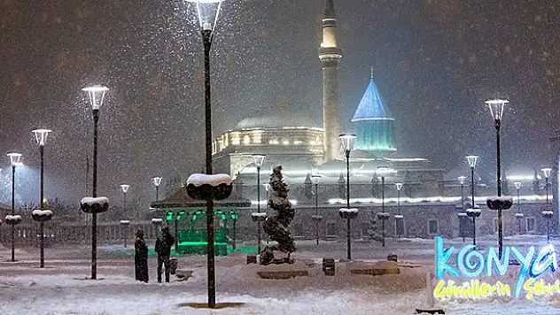 Meteorolojiden Konya'ya kuvvetli kar uyarısı