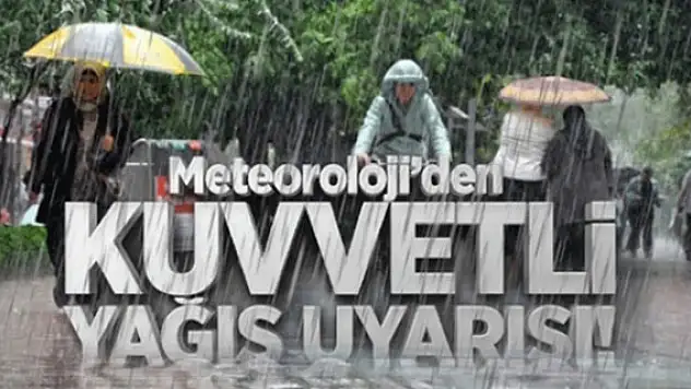 Meteorolojiden kuvvetli yağış uyarısı