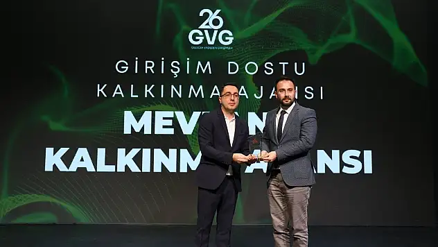 MEVKA, 'Girişim Dostu Kalkınma Ajansı' ödülüne layık görüldü