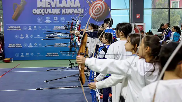 Mevlana Okçuluk Turnuvası'na Meram Belediyespor Okçuluk Takımı damga vurdu