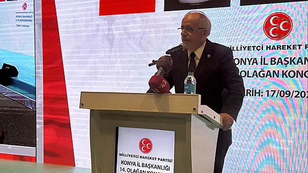 MHP Genel Başkan Yardımcısı Mustafa Kalaycı, partisinin Konya il kongresinde konuştu

