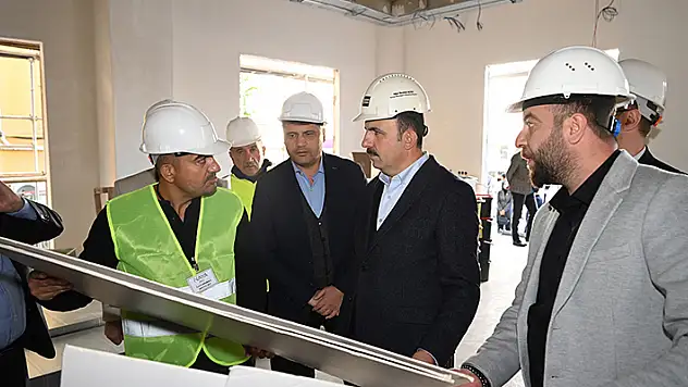 Milletvekili Baykan, Başkan Altay ve İl Başkanı Angı Ereğli Bilgehane inşaatını inceledi