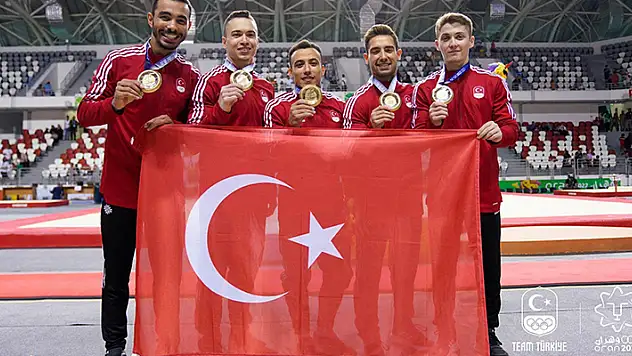 Milli cimnastikçilerden altın madalya 