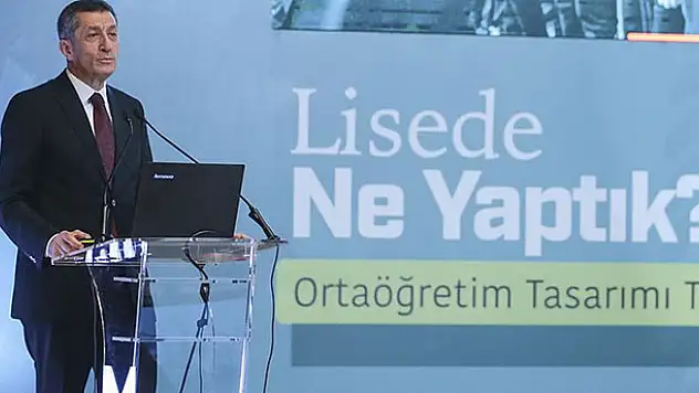 Milli Eğitim Bakanı Ziya Selçuk: Liselere yeni eğitim modelinin ilk sınavı 2024 yılında yapılacak