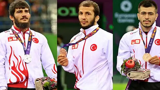 Milli güreşçilerden 3 madalya