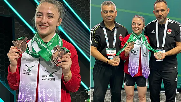 Milli halterci Cansu Bektaş dünya üçüncüsü
