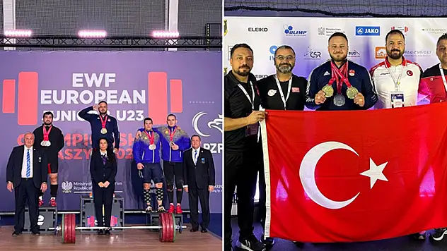 
Milli halterci Muhammed Emin Burun'dan Avrupa Şampiyonası'nda 2 altın, 1 gümüş madalya