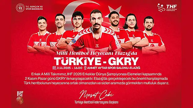 Milli hentbol heyecanı Elazığ'da