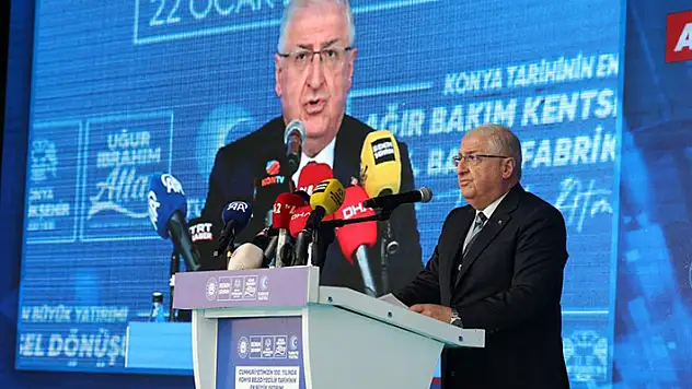 Milli Savunma Bakanı Güler, Konya'da temel atma törenine katıldı
