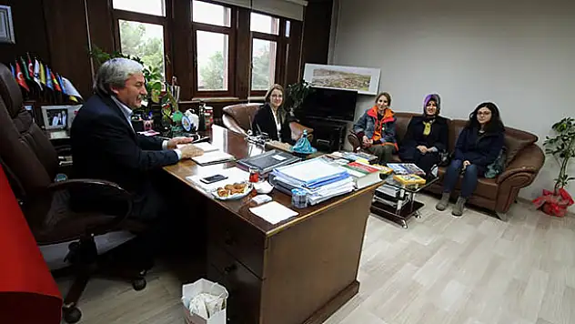 Mimarlık Bölümü Başkanı Doç. Dr. Yaldız'dan Başkan Şahin'e ziyaret