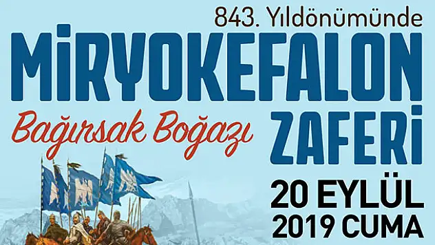 Miryokefalon Zaferi'nin 843. Yıl Dönümü Konya'da kutlanacak
