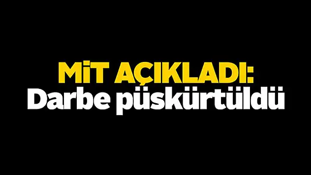 MİT Basın Danışmanı Yılmaz: Darbe püskürtüldü