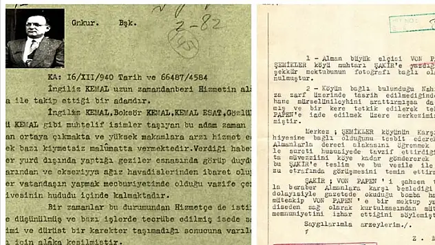 MİT, hakkında romanlar yazılıp filmler çekilen 'İngiliz Kemal'e ilişkin belge paylaştı