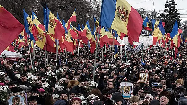 Moldova'da Rus yanlısı muhalefet eylem yaptı