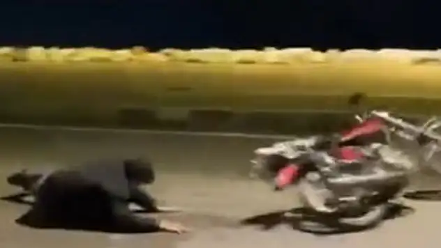 Motosiklet şovu kötü bitti