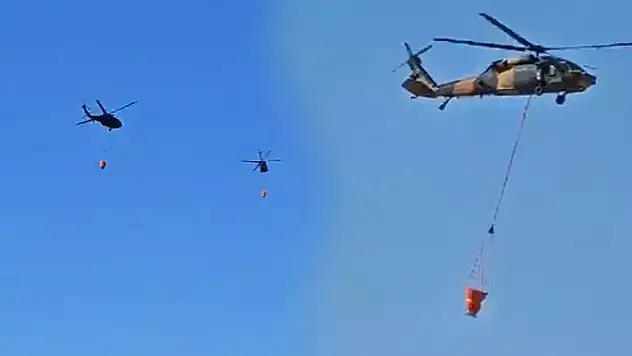 MSB'den orman yangınlarına 15 helikopterle destek
