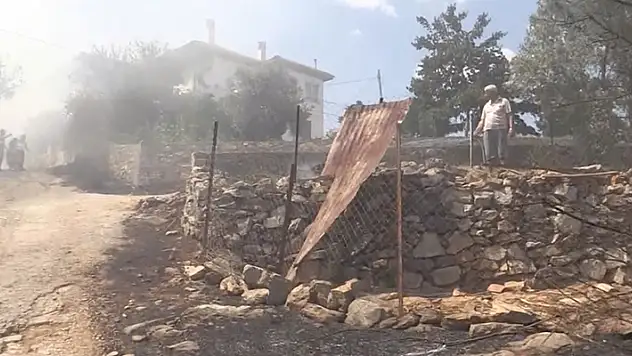 Muğla'da yerleşim yerlerine yakın alanda çıkan orman yangınına müdahale ediliyor
