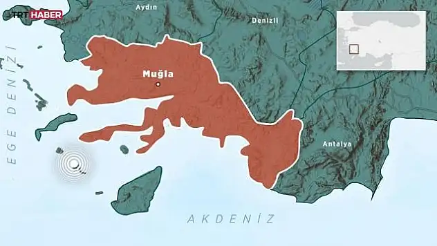 Muğla'nın Datça ilçesi açıklarında 5,1 büyüklüğünde deprem meydana geldi