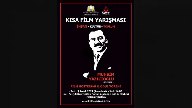 Muhsin Yazıcıoğlu anısına ulusal kısa film ve belgesel yarışması düzenlendi
