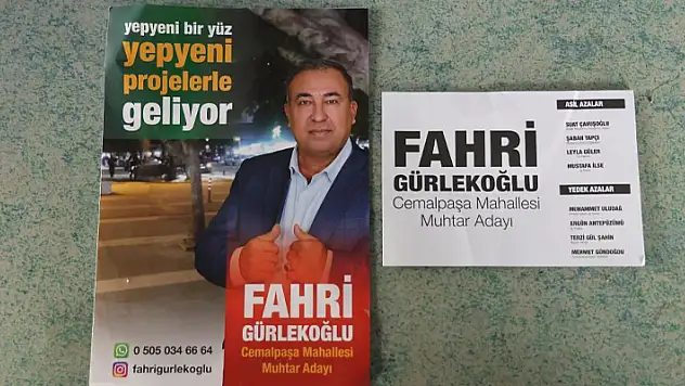 Muhtar adayı azaların mesleğini oy pusulasına yazınca adaylığı iptal edildi