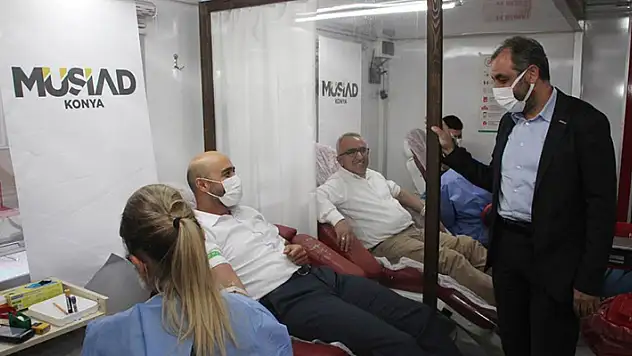 MÜSİAD Konya'dan kan bağışı
