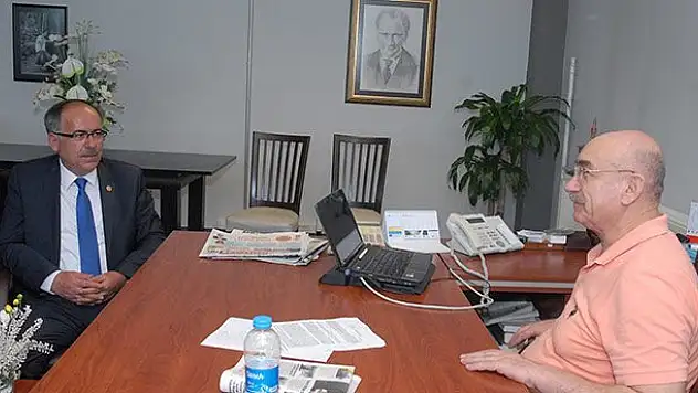 Mustafa Kalaycı'dan gazetemize ziyaret