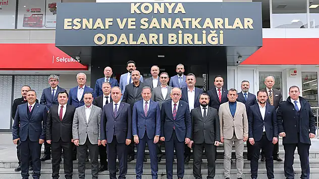 Mustafa Kalaycı'dan Konya Esnaf ve Sanatkarlar Odaları Birliği ziyareti