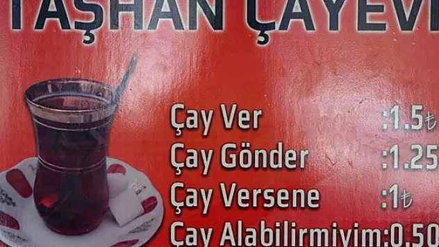 Müşteriler çay isteme üslubuna göre para ödüyorlar