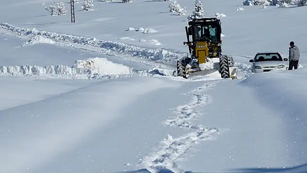 Mutlu yaylası yolu ulaşıma açıldı