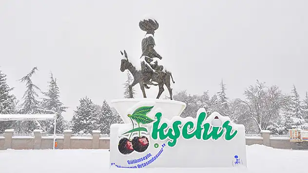 Nasreddin Hoca'nın diyarı beyaza büründü