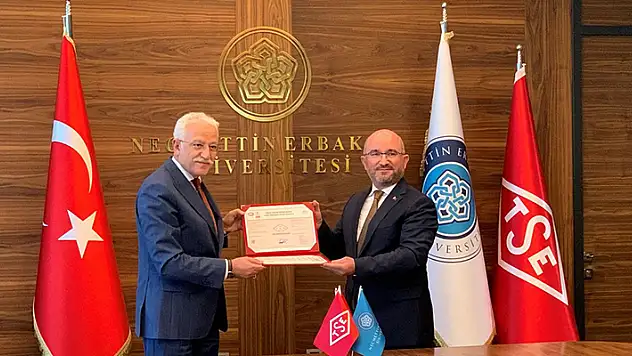 Necmettin Erbakan Üniversitesi, Enerji Yönetim Sistemi Belgesi aldı

