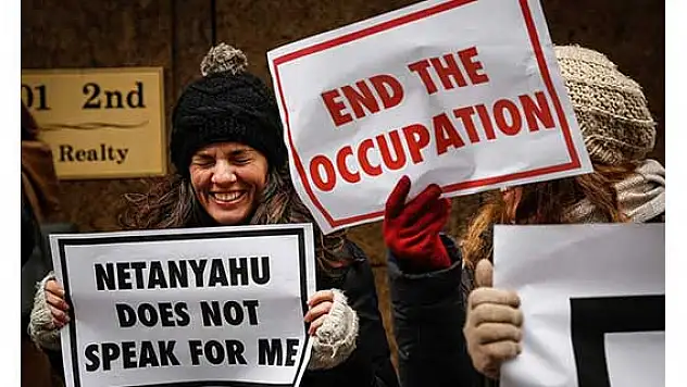 Netanyahu'nun 'Kongre konuşması' protesto edildi