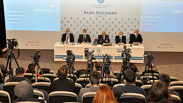 NEÜ Rektörü Prof. Dr. Cem Zorlu, basınla bir araya geldi