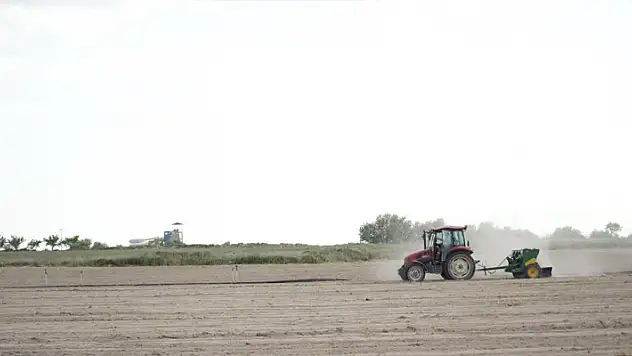 Niğde'de kuraklığa dayanıklı tohum ekildi

