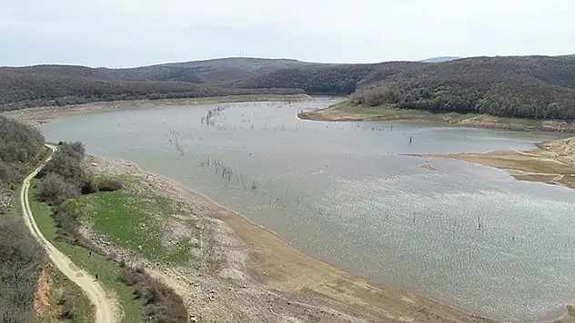 Nisan yağmurları kuruma noktasına gelen Kazandere Barajı'na 'can suyu' oldu
