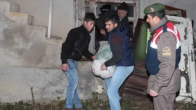 Nohut hırsızları jandarmadan kaçamadı