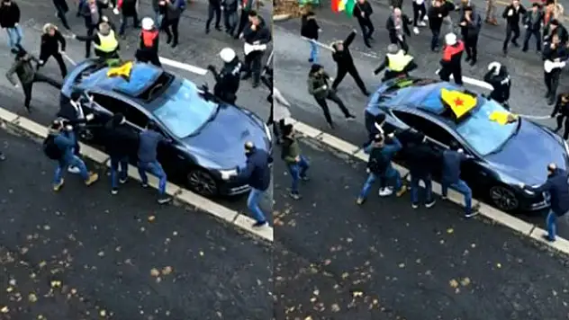 Norveç'te PKK yandaşları, içinde bebek olan Türk ailenin otomobiline saldırdı