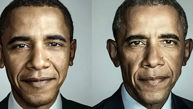 Obama'nın görevi boyunca yaşadığı değişim yüzüne yansıdı