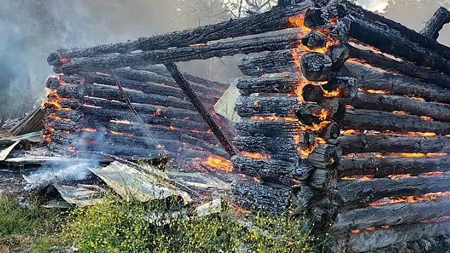 Odunlukta çıkan yangın, ahır ve samanlığa sıçradı

