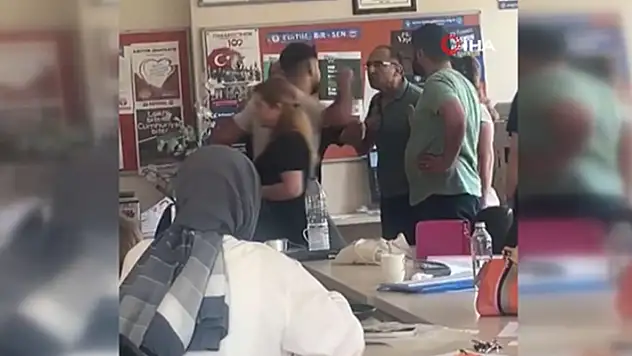 Öğretmene darp! Kız kardeşi sınıfta kalan abi okul bastı