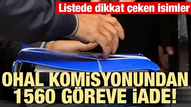 OHAL komisyonundan 1560 iade kararı