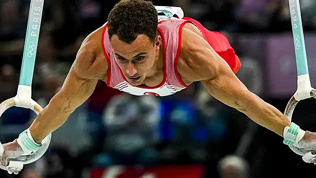 Olimpiyat Oyunları'nda artistik cimnastik erkekler halka aletinde Adem Asil, 5'inci oldu
