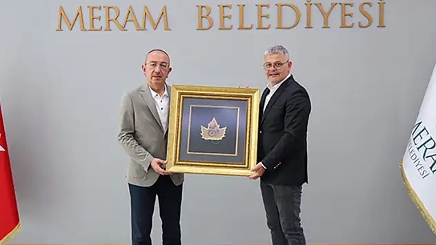 Ömer Atiker, Başkan Kavuş'a ziyarette bulundu