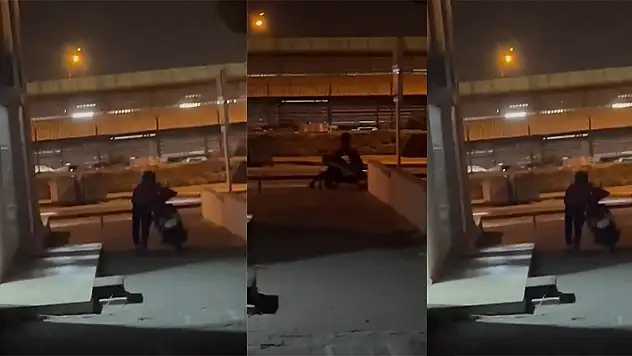 Önce kameraya, sonra polise yakalanan motosiklet hırsızının 3 yıl 4 ay kesinleşmiş hapis cezası olduğu ortaya çıktı