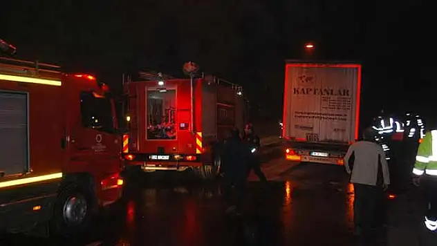 Ordu'da tır yangını