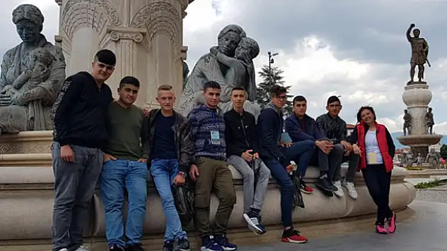 Ortakaraören Lisesi öğrencileri Avrupa'ya gitti