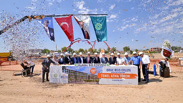 Oruç Reis Evleri'nin temeli düzenlenen törenle atıldı