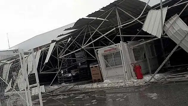 OSB'de bir fabrikanın çatısı çöktü: 5 yaralı