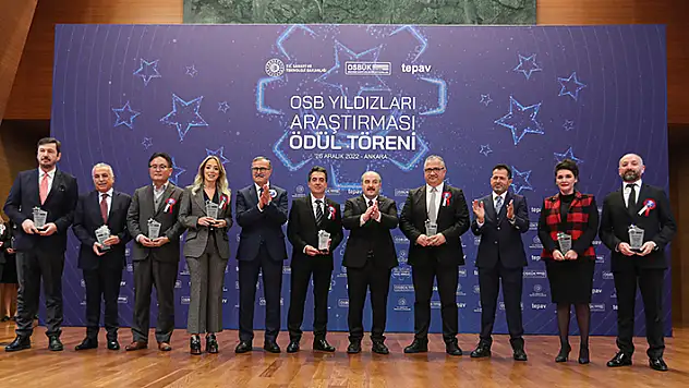 OSB'lerin yıldızları ödüllendirildi
