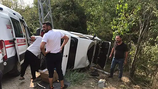 Osmaniye'de takla atan otomobilin sürücüsü öldü
